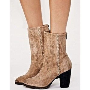 Free People Tan Heeled Boots